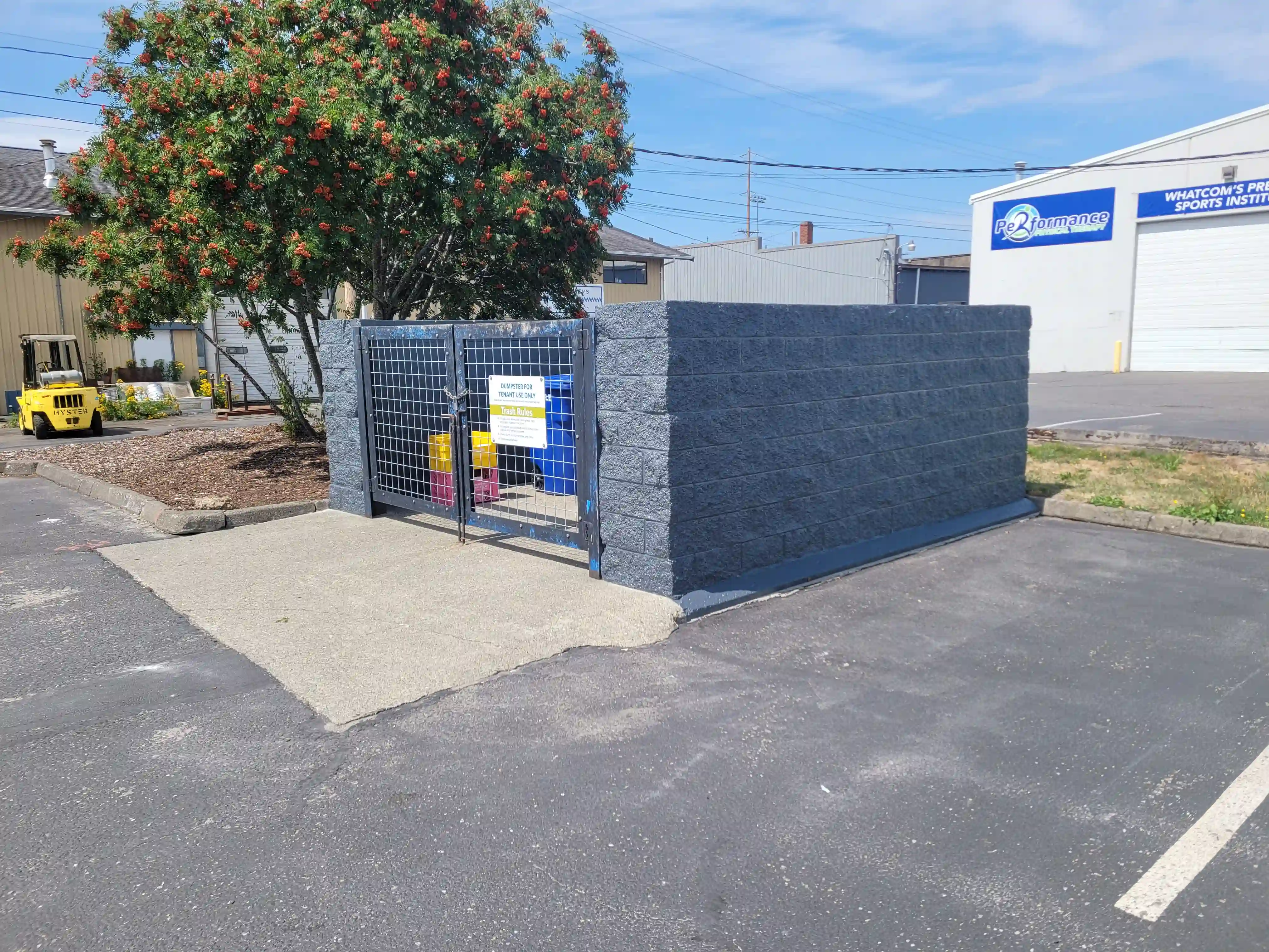 Garbage Enclosure Graffiti Coverup - Exterior Painting - After 1