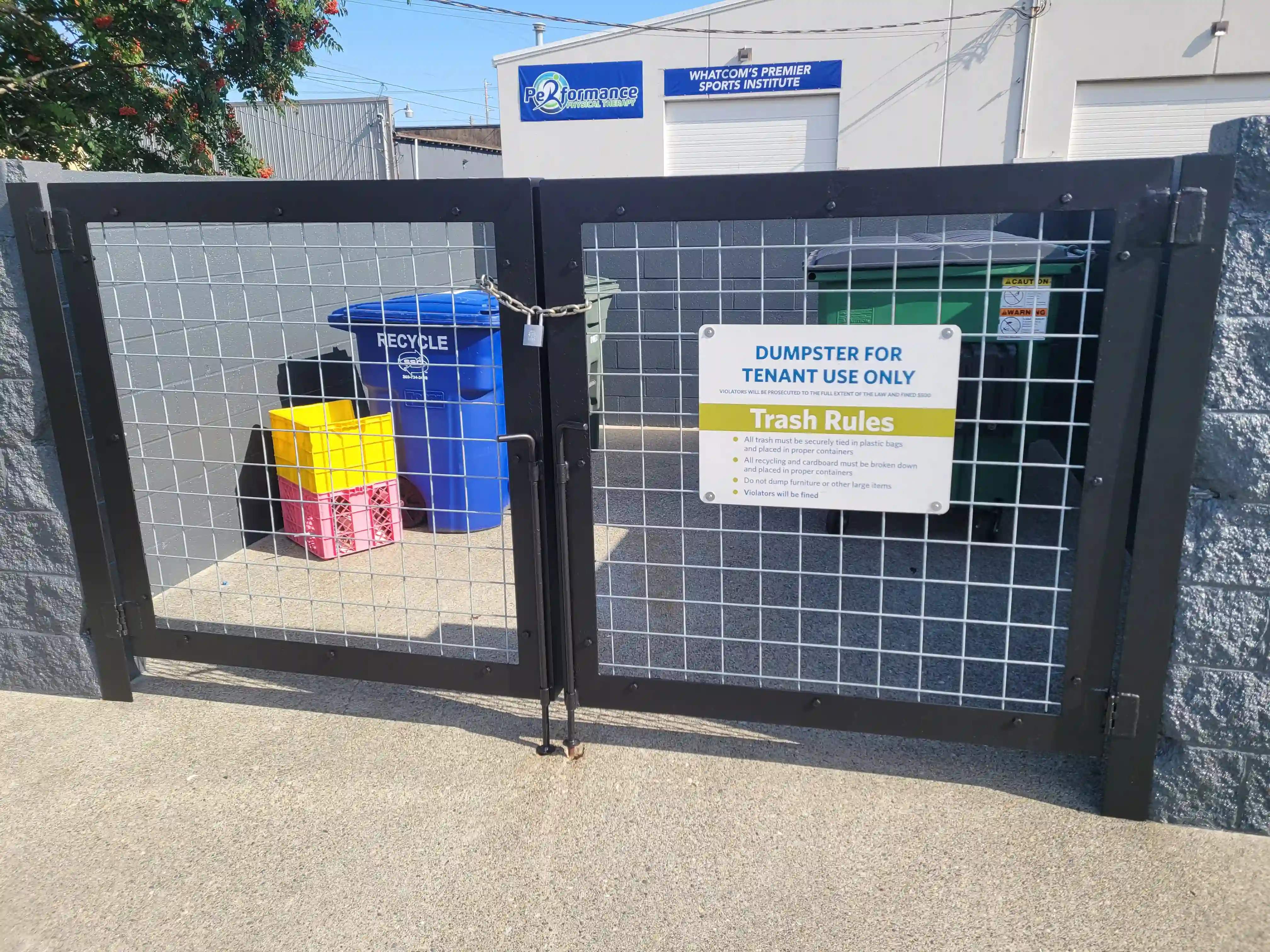 Garbage Enclosure Graffiti Coverup - Exterior Painting - After 2