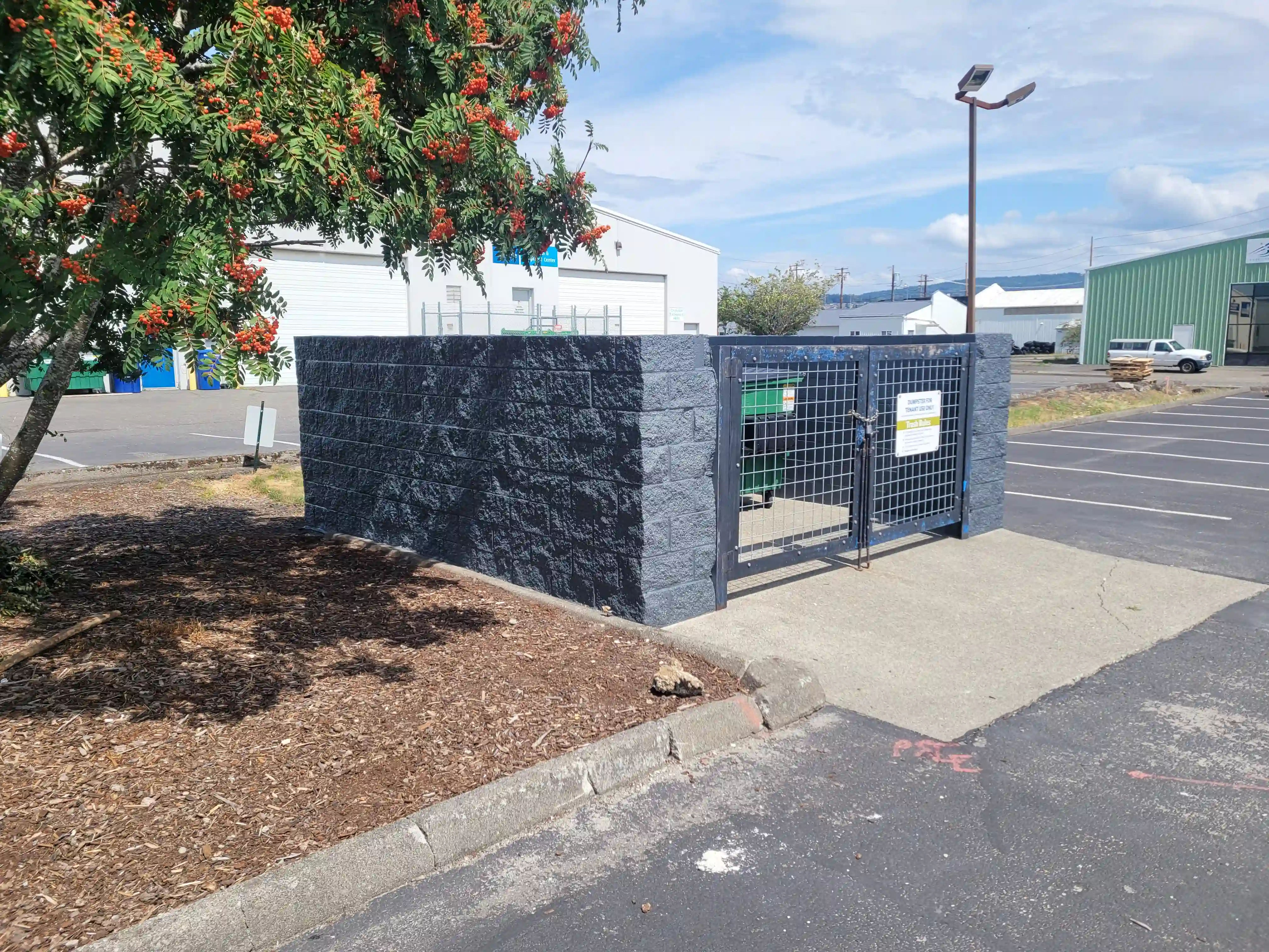 Garbage Enclosure Graffiti Coverup - Exterior Painting - After 3